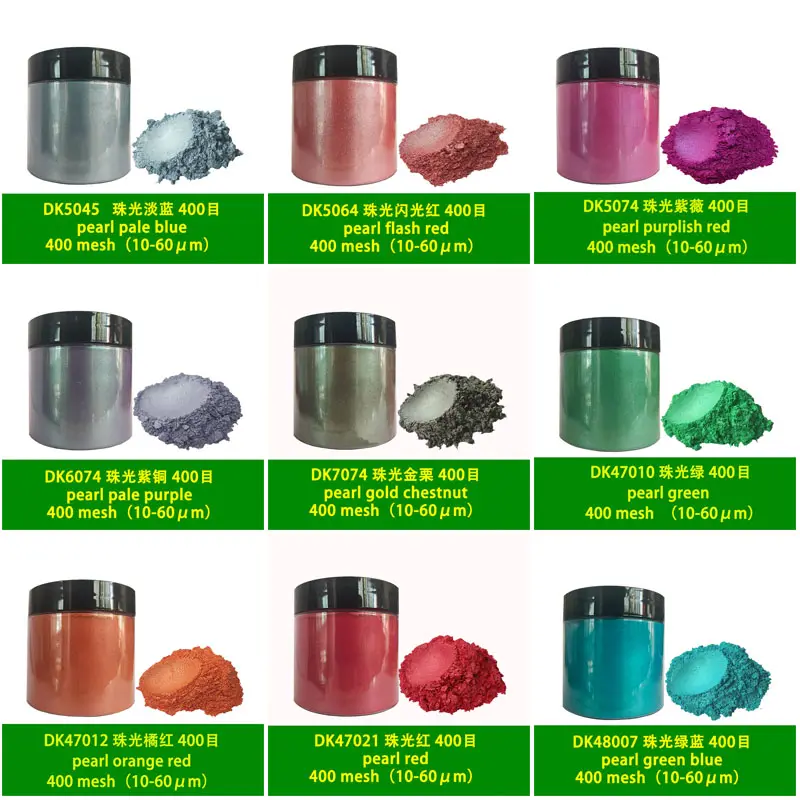 50 Gam/Jar Epoxy Resin Mica Bột Pigment Cho Nail Art Craft Sản Phẩm DIY Pearlescent Pigment Cho Sơn Slime Và Mực