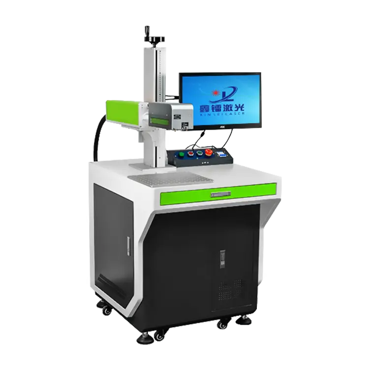 XINLEI Machine à graver 3D petit format laser CO2 UV à fibre personnalisée avec marque de mise au point automatique pour pièces de modèle de voiture Transmission de la lumière