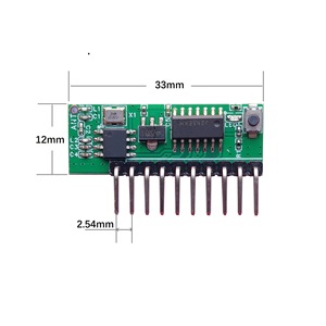 ชุดรีโมตตัวรับสวิตช์รีโมตไร้สาย6ช่องพอร์ตอนุกรม IO 12V และชุดรีโมท433 6ปุ่ม - Product Image 6