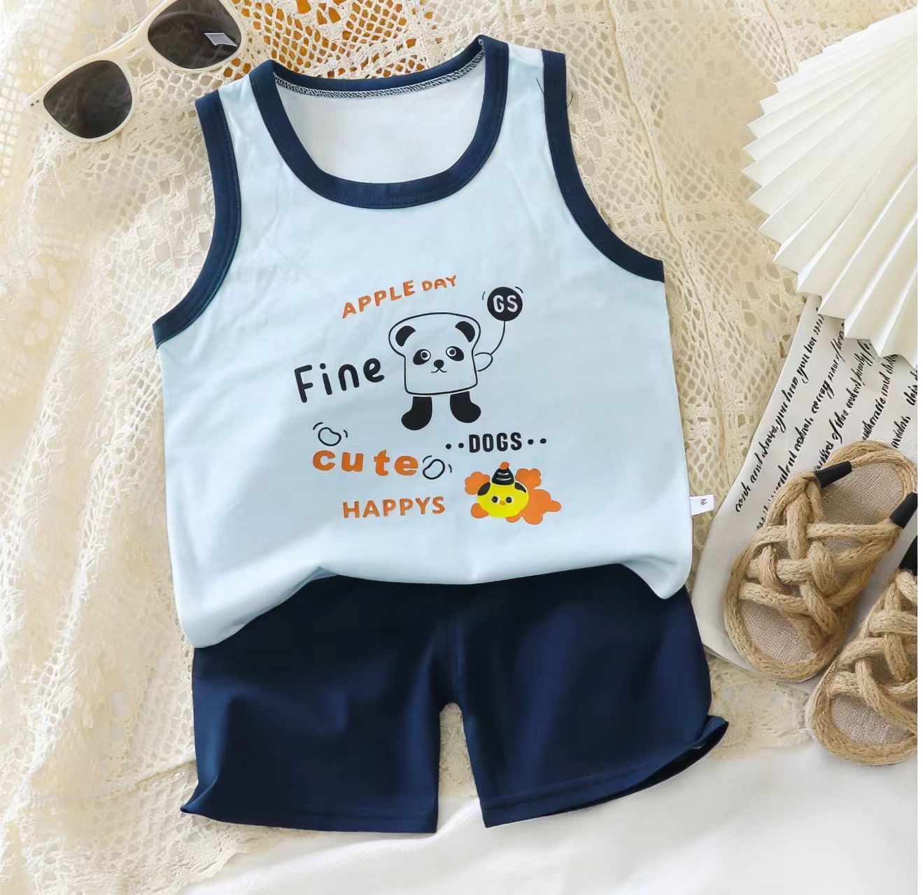 Set gilet verde Cmbx panda