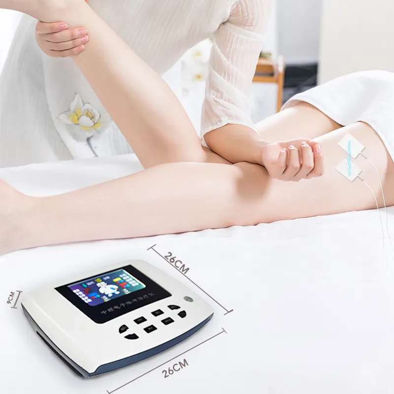 Roson-Masaje eléctrico de presión negativa, dispositivos recomendados, equipo de terapia PEMF con 4 electrodos, unidad Tens, almohadillas de repuesto