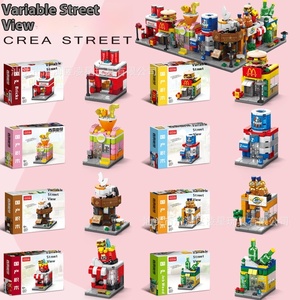 Çeşitli sokak sahne serisi yapı taşları Lego için uyumlu DIY eğitici oyuncak çocuklar için küçük parçacık yapımı plastik - Product Image 4
