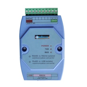 MSC820: 工业DIN35隔离式RS485 RS232 USB串行通信转换器，采用标准Modbus RTU协议 - Product Image 2
