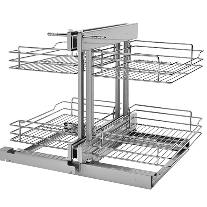 side mounted drawer organizers wire storage cabinet pull out kitchen baskets