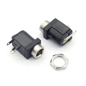 Dişli konnektör ile DC-005M 3 Pin dik açı Ttype 5.5-2.1 2.5MM DC güç soketi DC-005 - Product Image 3