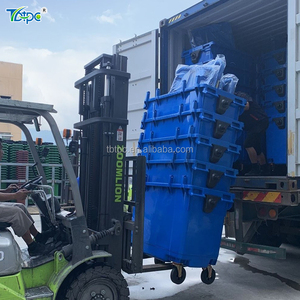 660 Liter HDPE Material Factory Brand <strong>Garbage</strong> <strong>Container</strong> with 4 Wheels