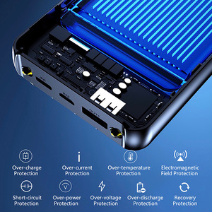 Wholesale Portable Charger fast Charging LCD Display Power Bank 10000mah 20W PD with 4 <strong>Outputs</strong> and 3 <strong>Inputs</strong> 10 Plastic - Product Image 4