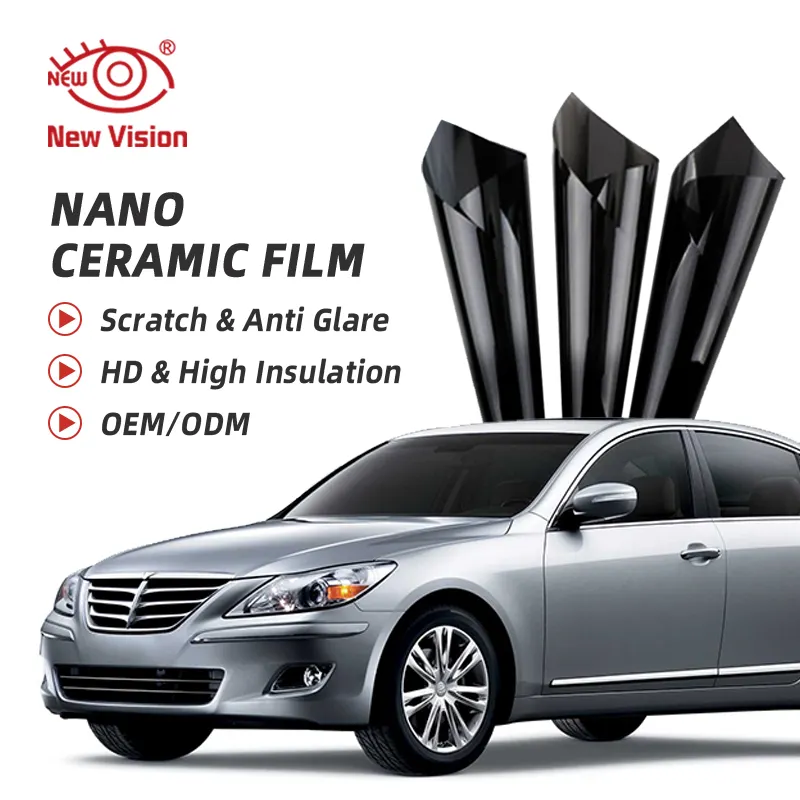 X Film cat keramik Nano Film untuk jendela mobil 3Meter kualitas terbaik Ultra Hd 2 lapisan Irr99 % Film warna jendela mobil terpolarisasi surya