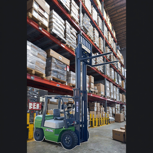 Mini Stacking sollevamento trasporto carico scarico con forcelle estese alto sollevamento compatto idraulico carrello elevatore elettrico - Product Image 6