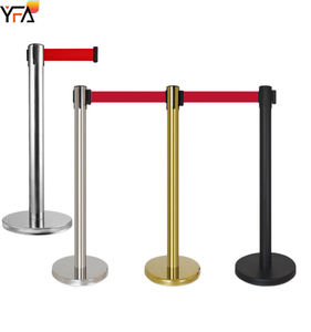 Stanchion מתכת עם החגורה ראש נשלף בית החולים מערכת ניהול קהל שליטה על מחסום נשלף