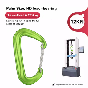 Jensan khéo léo thiết kế 7075 Nhôm d-hình dạng Carabiner Anodized dây thép Cửa Khóa Snap <span class=keywords><strong>hook</strong></span> cho khai thác mỏ - Product Image 2