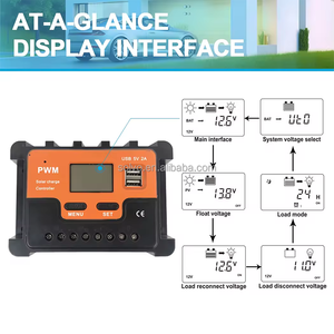 2024 Solvo PWM 12V 24V Controller solari PWM 3 stadi PWM scarica energia rinnovabile Controller (30A) Display LCD - Product Image 5