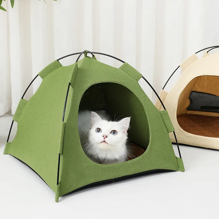 Barraca de acampamento para cães e gatos, canil de cachorros e animais de estimação, cama dobrável, acessório para acampamento ao ar livre, acampamento, praia, viagens, abrigo solar, em L