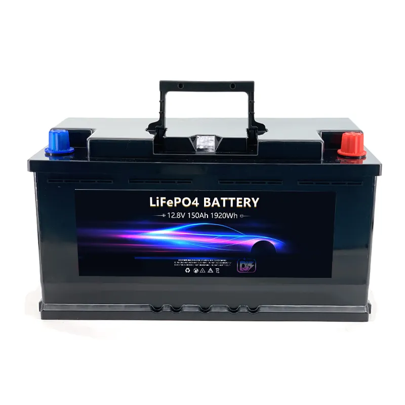 Batteria al litio grande capacità personalizzata DJS per avviare la batteria automatica CCA1400 12V 150Ah 3 anni di garanzia batteria LiFePO4 per manovella