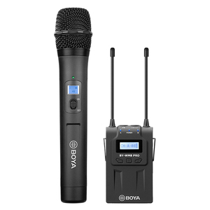 BOYA İle BY-WM8 PRO-K3 çift kanal röportaj Mic UHF kablosuz mikrofon sistemi el mikrofon ve alıcı - Product Image 4