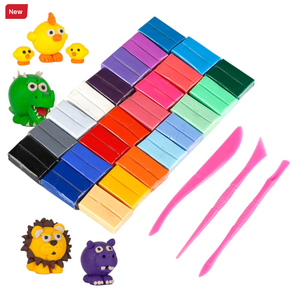 Özelleştirilmiş renkler çocuklar DIY fırın fırında kil küçük blok polimer kil başlangıç kiti ile çoklu renkler hayal eğitim oyuncak - Product Image 4