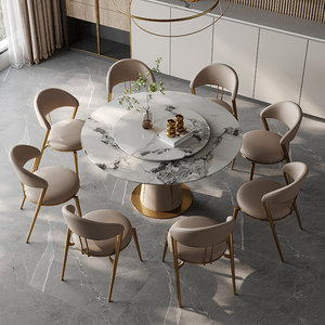 Ining able iiving Room ururniture et ables ululti uncunctional OUND ararble con trtrong taintainless teteel ase odern etal 2 uds. - Product Image 2