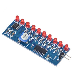 NE555 + CD4017 koşu LED akış LED ışık elektronik üretim paketi DIY kiti CD4017 koşu su işık DIY kiti NE555 - Product Image 2