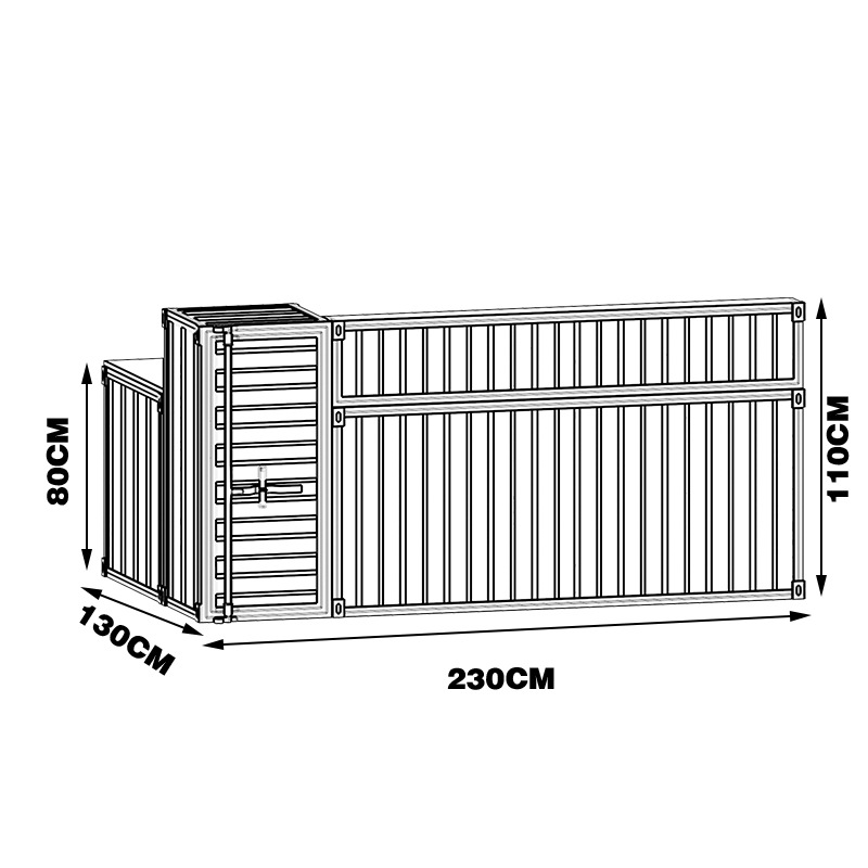 4-230*130*110 cm
