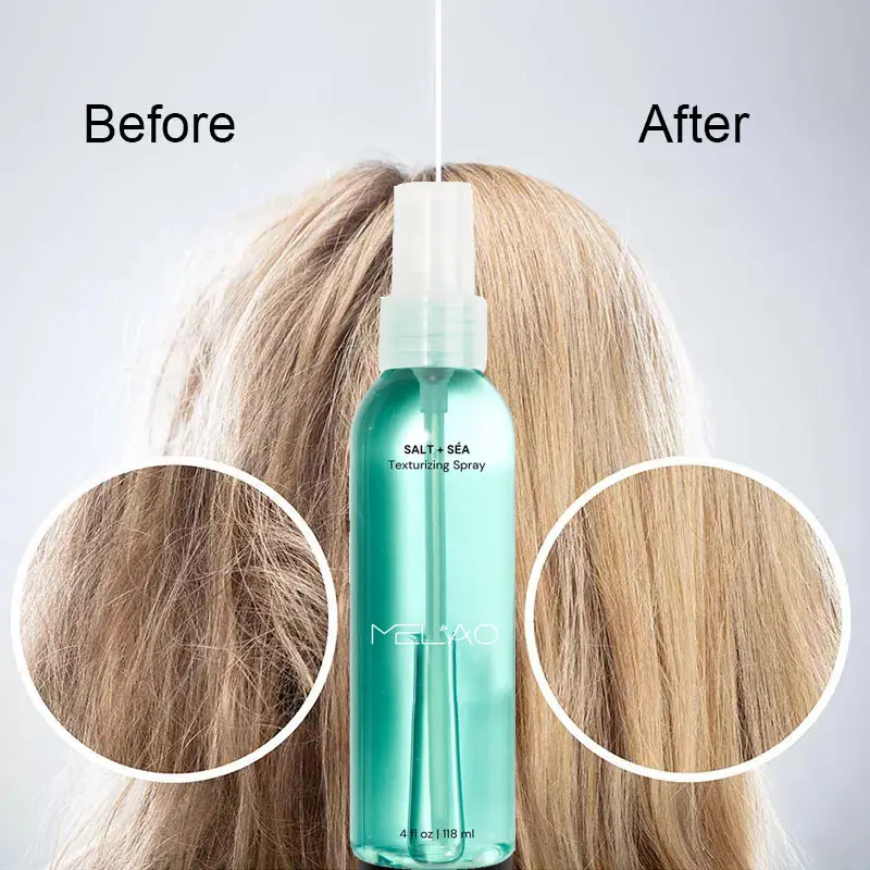Spray pour les cheveux texturant épaississant instantané laisser dans la brume coiffante Spray au sel de mer naturel pour les cheveux