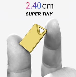 迷你银金枪金属颜色8gb-128gb u盘最小金属设计，带激光标志USB 3.0接口 - Product Image 4