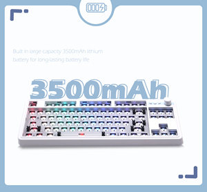 LS01 Customizable <strong>Keyboard</strong> Kit 5.0/2.4G/TypeC Improved Productivity Hot Swappable Easy Switches <strong>Replacement</strong> - Product Image 1
