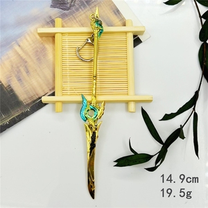 6 Phong Cách 15Cm Móc Chìa Khóa Honkai Sao Đường Sắt Kafka Yanqing Không Mài Gươm Samurai Katana Đồ Chơi Keychain Kim Loại Móc Khóa - Product Image 5