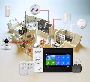 RSH-sistema de alarma inteligente Tuya, sistema antirrobo de seguridad con cable, inalámbrico, Wifi, Sensor de pantalla táctil, Gsm, para el hogar