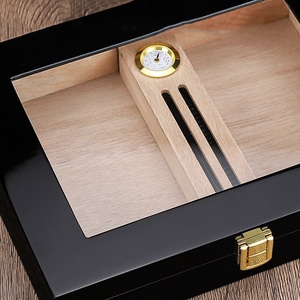 High-end Design Home Cigar Partition Storage Box Matching Humidor Hygrometer Real-time Control of the Box <strong>Humidity</strong> Cigar Humidor - Product Image 6