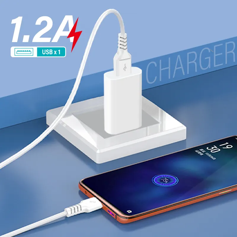 5 v 1.2a Eu/us ปลั๊ก 5 w Usb ผนังอะแดปเตอร์ไฟ AC Travel USB Charger สําหรับ Iphone โทรศัพท์มือถือเครื่องชาร์จ