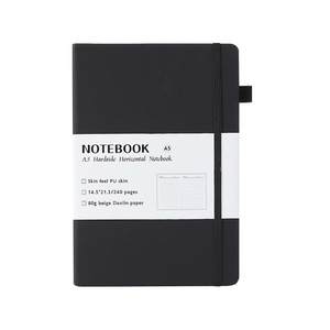 Venta al por mayor A5 Retro Notebook con cubierta de logotipo personalizado de alta apariencia Oficina Hardshell Color-Matching Bloc de notas promocional - Product Image 1