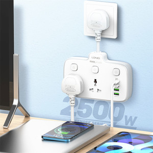 Ldnio高品质新型扩展电源插座PD 20w通用串行总线电源板英国/欧盟/美国电源插座 - Product Image 3