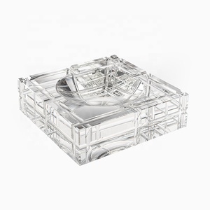 Custom Logo Outdoor Draagbare Auto Home Office Gebruik Rookloze Crystal Asbak - Product Image 2