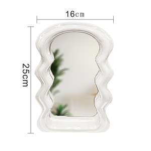 AHOME批发家居彩色波浪框架镜子不同尺寸墙壁地板支架装饰镜 - Product Image 2