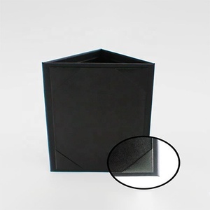 4x6 inch góc chèn 3 lượt xem tam giác Lều <span class=keywords><strong>menu</strong></span> khung bìa PU da <span class=keywords><strong>menu</strong></span> chủ bảng cho nhà hàng bar cafe nước giải khát - Product Image 3