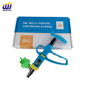 Durable 5ml Livestock Vaccine Syringe <strong>Automatic</strong> Plastic <strong>Injector</strong> Gun for Cattle, Sheep, Goat, and Cow Vaccination