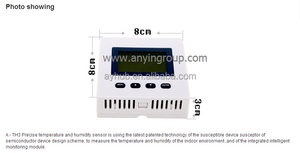 Instalación de gabinete RS485 Modbus Sensor de temperatura y humedad A-TH1 con certificado CE ROHS ISO9001 - Product Image 4
