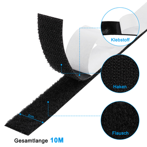 Juego de cintas autoadhesivas de gancho y bucle de 10M, cinta adhesiva de sujeción trasera - Product Image 1