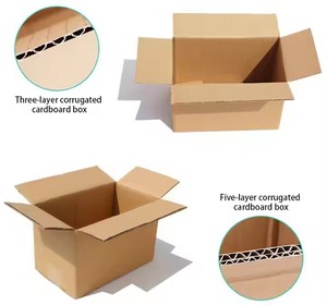 定制标志印刷回收瓦楞纸板纸箱重型纸板包装运输箱 - Product Image 2