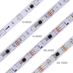 WS2812 светодио дный светодиодные ленты пикселей 30 60 144 светодио дный/M 12v 1903 Flex Цифровой индивидуальный адресат ws2812b 5V RGB WS2811 светодио дный полосы - Product Image 2