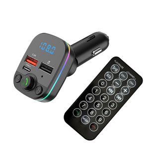 Telecomando intelligente BT 5.3 Car Kit radio FM trasmettitore mani libere lettore MP3 con doppio caricatore USB per auto - Product Image 1