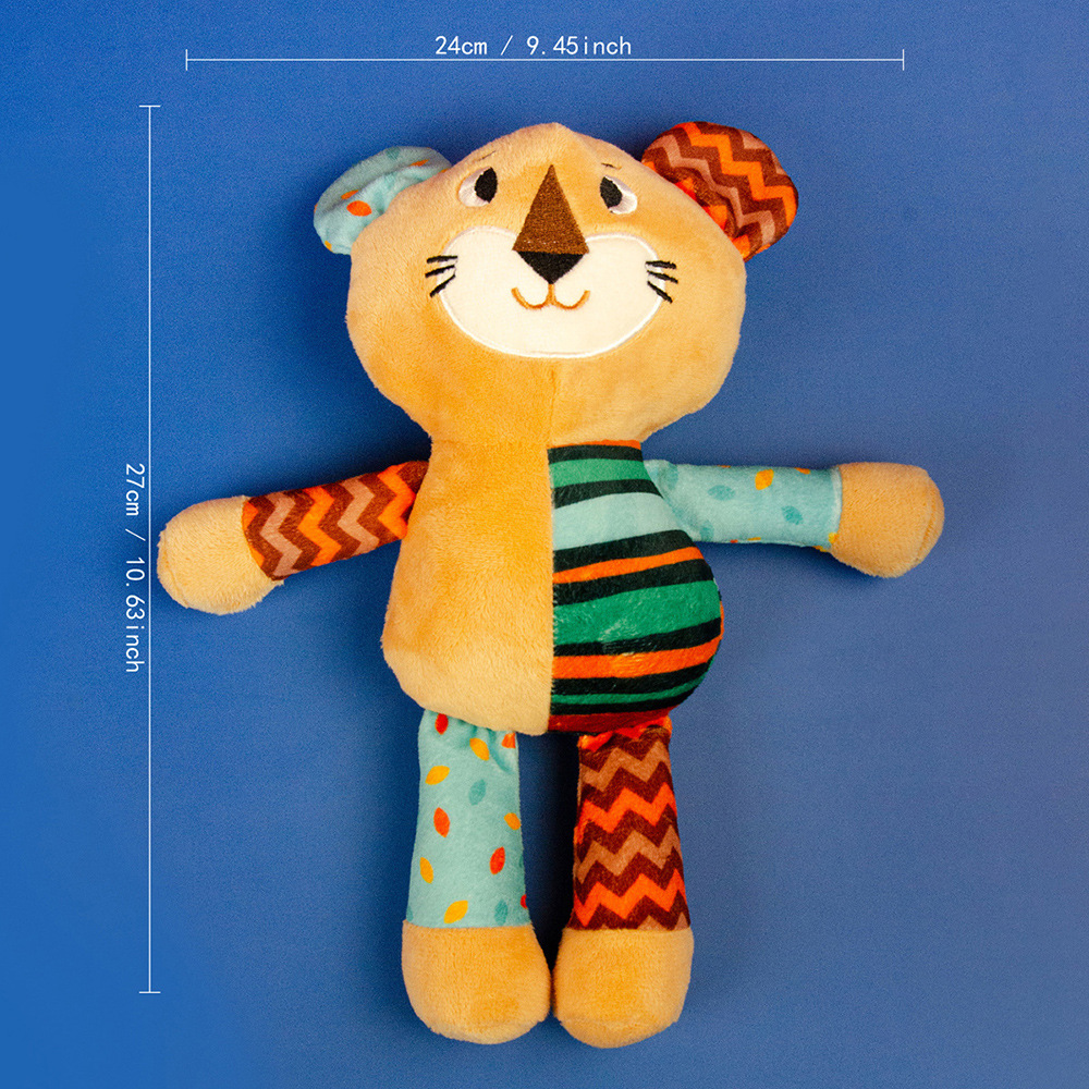 Tigre à blocs de couleurs avec fonction sonore.