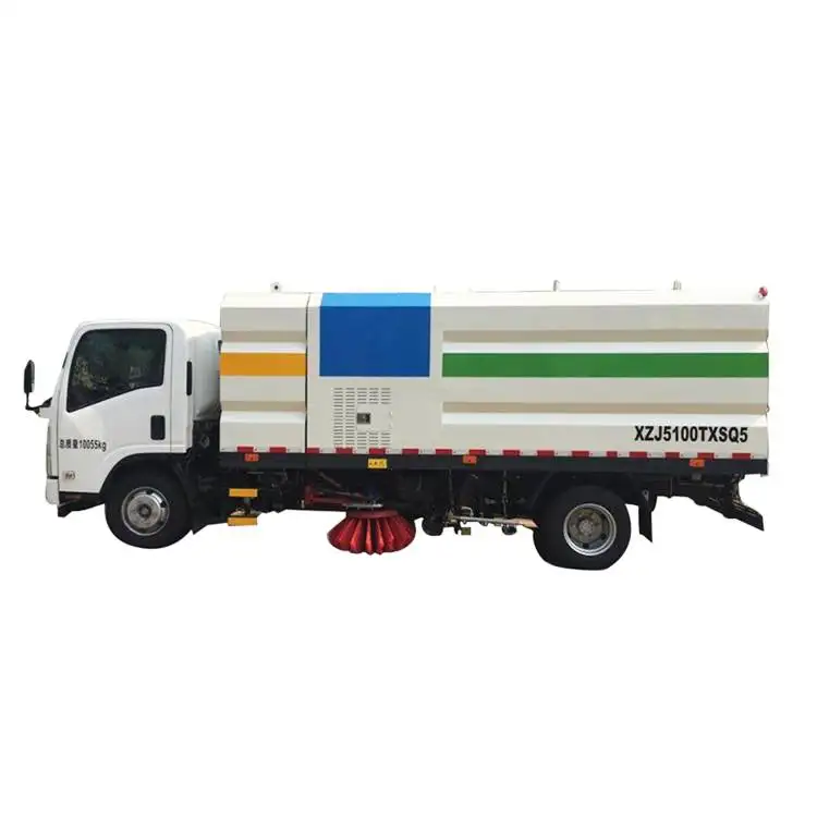 Vevor — balayeuse et aspirateur de route Diesel 5m3, machine de lavage de gravier, balayage, fixation de camion