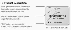 Convertitore di WiFi dell'apri del garage telecomandato universale all'ios di RF e all'app di androide YET6956-V3.0 - Product Image 4