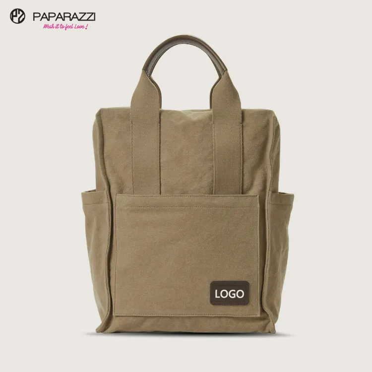 Paparazzi PA0480 थोक बड़ी क्षमता Foldable Mens डेरा डाले हुए लंबी पैदल यात्रा यात्रा कैनवास बैग