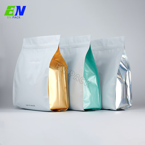 12 oz 32 oz 80 oz OEM özel fiyat ambalaj Arabica Java kavrulmuş kahve çekirdekleri kare kese buz kahve protein tozu paketi - Product Image 3