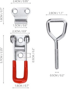 Mạ kẽm mạ kẽm chuyển đổi Hasp kẹp chốt kim loại dập chế tạo khóa bền kẽm chuyển đổi kẹp chốt - Product Image 3