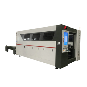 Máquina de corte por láser de fibra cerrada con cubierta de protección Sistema automático de carga y descarga Corte de acero al carbono, AL, aleación - Product Image 1