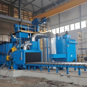 Q69 yeni büyük ölçekli sürekli besleme yoluyla kumlama makinesi büyük-ölçek Metal pas giderme için işleme ekipmanları - Product Image 3