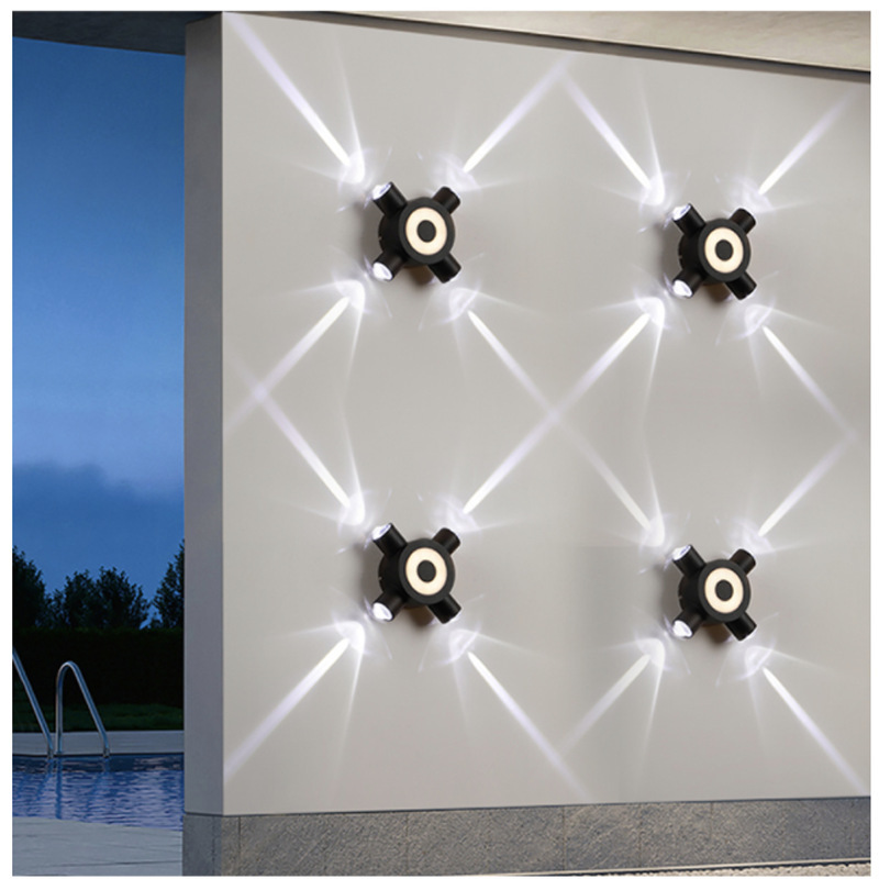 Luz de pared Led para exteriores, resistente al agua, IP65, AC85-265V, lámpara de pared larga para jardín, porche, dormitorio, cabecera, iluminación interior moderna